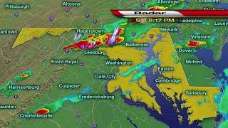 Doppler Radar Tracking Storms Through Maryland [upl. by Aimahc]