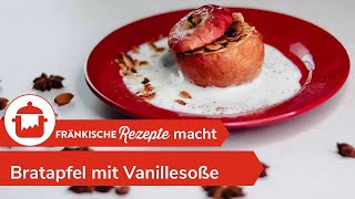 BRATAPFEL MIT VANILLESOSSE 🍎  Der Klassiker im Winter ❄️ FränkischeRezepte [upl. by Reste]