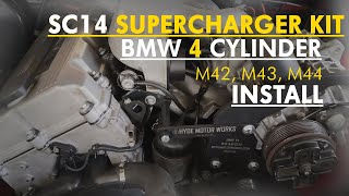 SC14 Supercharger Installation  Largest Kit on a E36 318Ti  V4 MOAB [upl. by Bilak]