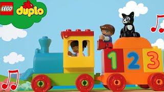 Learn Numbers  Number Train Song  Learning For Toddlers  Nursery Rhymes  LEGO Kids Songs [upl. by Annav]