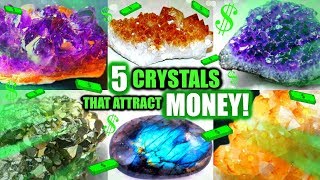 5 CRYSTALS THAT ATTRACT MONEY │ HOW TO USE POWERFUL STONES TO MANIFEST ABUNDANCE [upl. by Longawa]