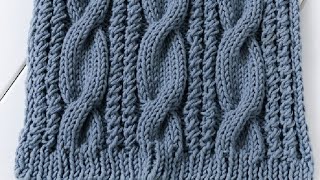 How to knit a cable scarf [upl. by Amsirac]