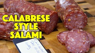 Calabrese Style Dry Cured Salami Recipe  Glen And Friends Cooking  How To Make Salami At Home [upl. by Chancey679]