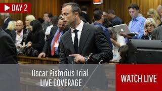 LIVE Oscar Pistorius trial day 2 completed [upl. by Ettelorahc312]