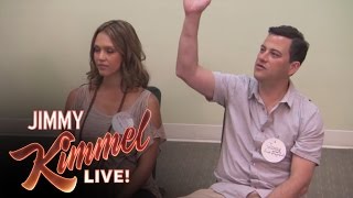 Jimmy Kimmel Takes Jessica Alba to Birthing Class [upl. by Roosnam130]