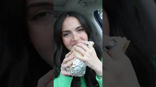 Chipotle Burrito ASMR Car Mukbang 🌯 [upl. by Onitnas]