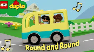 LEGO Wheels On The Bus  Learning For Toddlers  Nursery Rhymes  Cartoons and Kids Songs [upl. by Skilken]