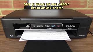 Reset Epson XP 245 Waste Ink Pad Counter [upl. by Endaira]