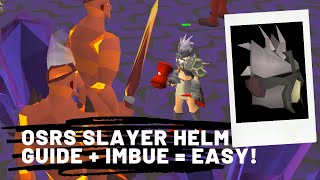 Slayer Helmet  How to Make and Imbue Easy and Fast  Beginner Guide OSRS [upl. by Isidora]