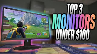 Top 3 GAMING Monitors Under 100 [upl. by Matthia363]