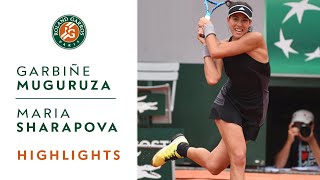 Garbine Muguruza vs Maria Sharapova  QuarterFinal Highlights I RolandGarros 2018 [upl. by Redmer413]