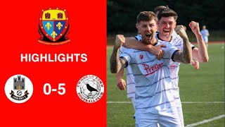 Caerleon 05 Cwmbrân Town  Gwent FA Senior cup  Quarter final highlights [upl. by Hseham]