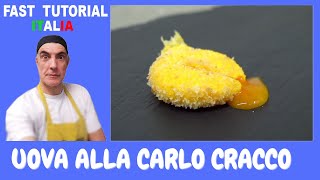 Uova fritte alla Carlo Cracco tutorial [upl. by Poler]