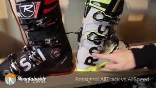 Rossignol AllTrack vs AllSpeed alpine boots [upl. by Bush288]