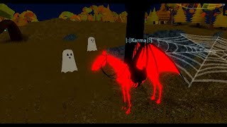 Roblox Horse World  Halloween update [upl. by Akit]