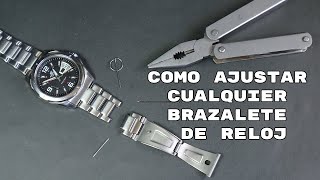 Como Ajustar Cualquier Brazalete de RELOJ  Fácil y Rápido [upl. by Harty274]