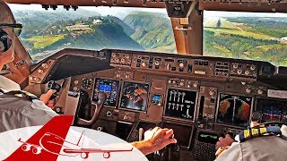 CHALLENGING LANDING QUITO  BOEING 747 COCKPIT VIEW  4K [upl. by Alma750]