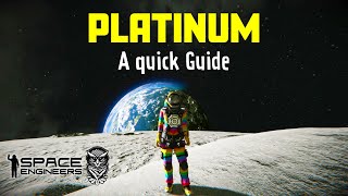 How to find Platinum in Space Engineers  A Quick Guide on Platinum [upl. by Ayinat]