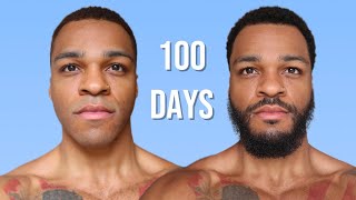 100 Days Of Beard Growth Timelapse [upl. by Sinnaoi706]