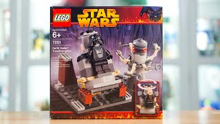 LEGO Star Wars 7251 DARTH VADER TRANSFORMATION Review 2005 [upl. by Slaby]