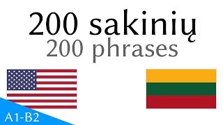 200 sakinių  Anglų kalba  Lietuvių kalba [upl. by Joshua112]