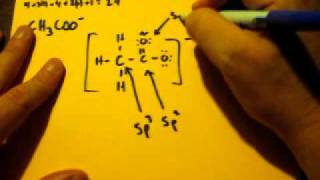 Lewis Dot Structure of CH3COO acetate ion [upl. by Alley]