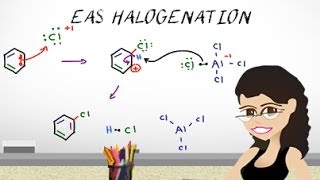 Aromatic Halogenation Mechanism  EAS Vid 3 by Leah4sci [upl. by Euqirne]