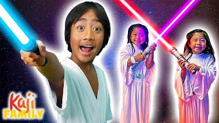 Ryans EPIC Star Wars Egg amp Games Kids Pretend Play [upl. by Sol285]