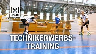 Spaß beim Volleyball Technikerwerbstraining Übung vom Bayerischen VolleyballVerband [upl. by Lenad]