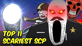 Top 11 Scariest SCP Monsters that WILL FIND YOU SCP Animation [upl. by Ahseka613]