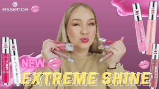 NEW essence EXTREME Shine Volume Lipgloss ✨ All 15 Shades Swatched 💋 Cosmetix [upl. by Evvy]