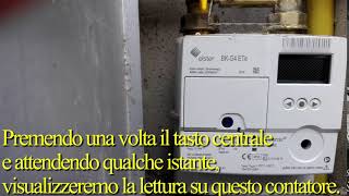 Lettura contatore gas Elster BK G4 [upl. by Banwell]