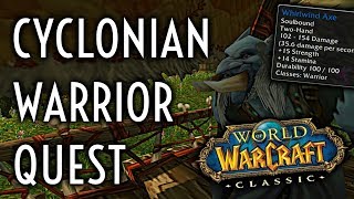 WoW Classic Guide  Cyclonian  Warrior Class Quest [upl. by Moira]