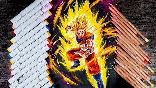 Drawing Goku Ssj 2 [upl. by Namwob]