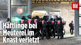 Gefängnismeuterei Polizei stürmt Knast in Thüringen  JVA Untermaßfeld [upl. by Meeker]