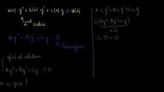 Equations différentielles du second ordre linéaires homogènes 1 [upl. by Graig]