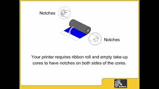 How to load a ribbon on the zebra GK420T Desktop Printer [upl. by Crissy]