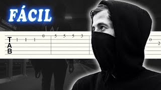 Faded  Alan Walker  FACIL  Guitarra Tutorial [upl. by Eelram557]