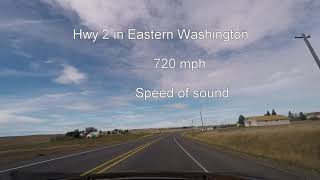 Driving 2000 mph on hwy 2 in Washington State simulated [upl. by Cassandra203]